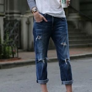 Current/Elliott | The Boyfriend Distressed Jeans